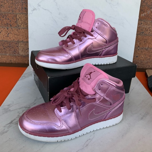 jordan 1 mid pink rise